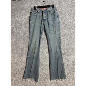 Vintage Y2K Mossimo Jeans Women 28x30 Grunge Distressed Ripped Streetwear Punk